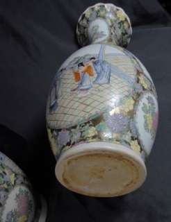 Chinese Porcelain Famille Verte Kangxi Vases Urns  