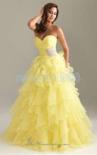 2012 Elegant Sweetheart Evening Dresses Fashion Pageant Formal Prom 
