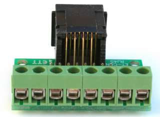 RJ 45 Breakout Board Ethernet ISDN CAT5 adapter RJ 45  