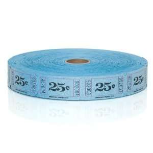  25 Cent Tickets   Blue   2000 per roll Toys & Games