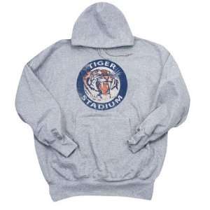  Tiger Stadium Roaring 60s Gray Hooded Sweatshirt Sports 