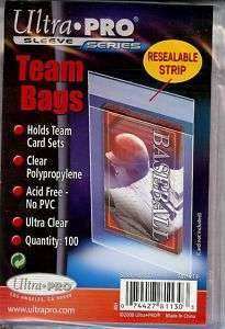 600 Ultra Pro Team Bags Resealable 6 packs of 100  