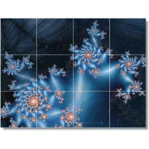  Fractal Picture Mural Tile F008  18x24 using (12) 6x6 