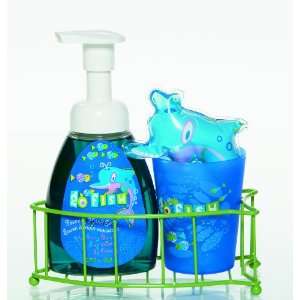 Upper Canada Soap & Candle Go Fish Caddy Set, Dolphin Blueberry Burst