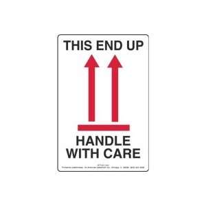  This End Up Handle with Care Label, Paper, 4 x 6 Office 