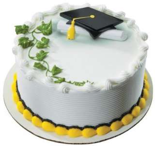 3D Graduation Cap and Diploma Cake Topper  