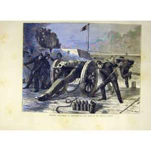   Artillery Volunteer Shoeburyness Harbour Cannon 1871