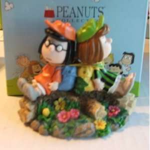   Peanuts Collection 4 Ceramic Figurine Marcie and Peppermint Patty