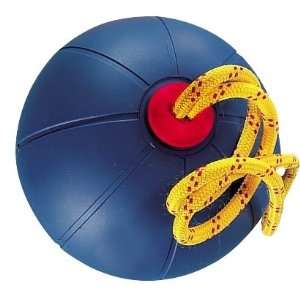  Champion Sports 1.5 kg Rope Equipped Rubber Medicine Ball 