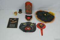 Lot of (8) Vintage Halloween Items/Masks/Decorations/Candy Holders 