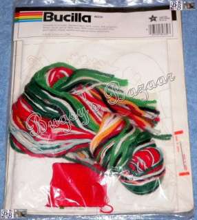 Bucilla DOWNHILL RACERS Crewel Christmas Stocking Kit  