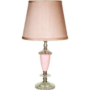  small pink rose lamp pink silk shade