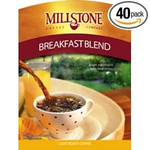 MILLSTONE Coffee Breakfast Blend, 1.75 Ounce Boxes (Pack of 40 