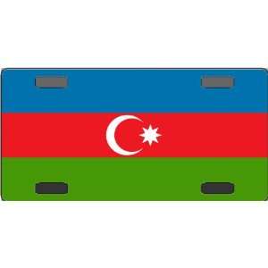 Azerbaijan Flag Vanity License Plate