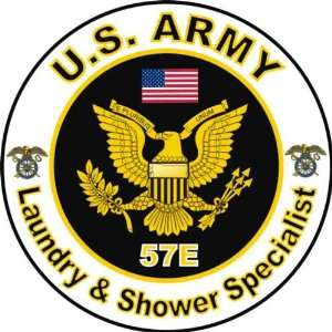 United States Army MOS 57E Laundry & Shower Specialist Decal Sticker 5 