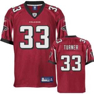 Michael Turner Jersey Reebok Authentic Red #33 Atlanta Falcons Jersey 