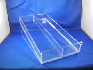 Custom made clear LUCITE slanted double display tray  