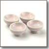 Light Pink Ceramic Square Bowls Doll House Miniature  