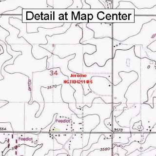 USGS Topographic Quadrangle Map   Jerome, Idaho (Folded/Waterproof 