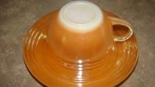 Vintage Fire King Peach Luster Cup and Saucer  