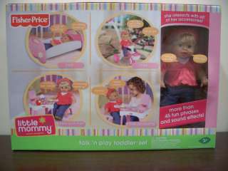 FISHER PRICE LITTLE MOMMY TALK PLAY TODDLER SET DOLL  