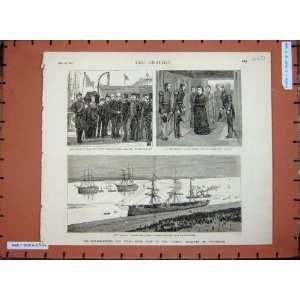  1880 India Royal Visit Jumna Troopship Portsmouth Ship 