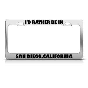  ID Rather Be In San Diego California City license plate 
