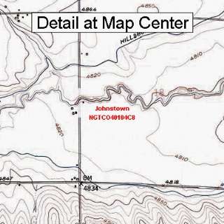  USGS Topographic Quadrangle Map   Johnstown, Colorado 