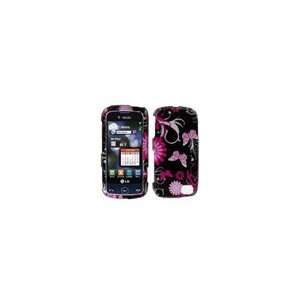  Lg Sentio GS505 Crystal Pink Butterfly Cell Phone Snap on Cover 