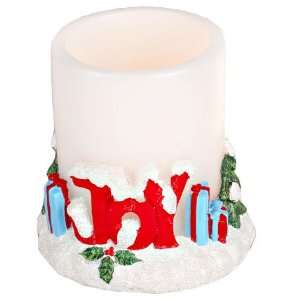  Christmas Joy 3D 4x4 Candle