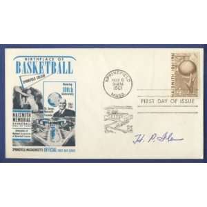  H.P. HANK IBA Signed 1961 Basketball HOF FDC   Autographed 