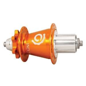 Industry Nine Rear Hub Disc 32H Orange, Flanged Hubs For J Bend Spokes 