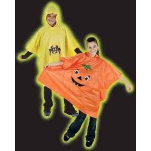   Jack o Lantern Pumpkin Rain Poncho Halloween Accessory Toys & Games