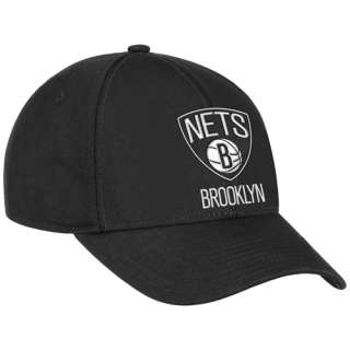 adidas Brooklyn Nets Official Logo Adjustable Hat   Black 886047684485 