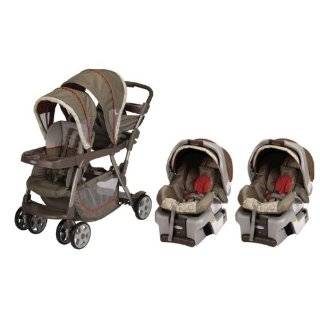  Graco Ready2Grow LX Baby Stoller & SnugRide Twin Travel 