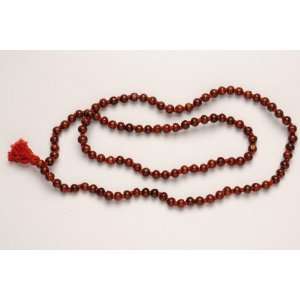   Mala Red Sandal Wood Yoga Meditation Mala (108+1) Prayer Beads Arts