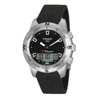  Tissot Mens T33779851 T Touch Titanium Black Rubber Watch 