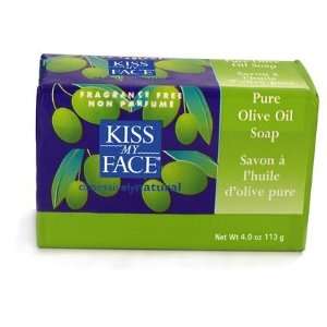 Kiss My Face Moisturizing Bar Soap for All Skin Types, Pure Olive Oil 