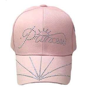  PINK PRINCESS BLING HAT CAP YOUTH GIRL FASHION ADJ NEW 