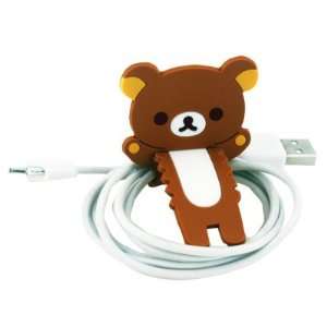  Rilakkuma Brown Bear Cute Cable Winder for Iphone 4 