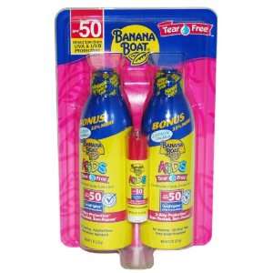 Banana Boat Kids Tear Free SPF 50 Continuous Spray Sunscreen 2 x 8 oz 