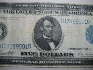 FEDERAL RESERVE NOTE LARGE SIZE SERIES OF 1914  