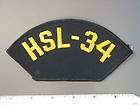 Navy issue Helicopter Squadron HSL 34, ball cap insignia, by NS 