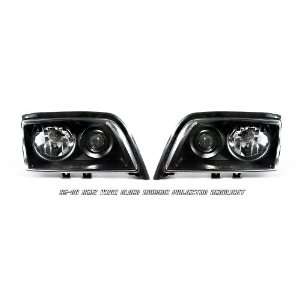    00 Mercedes W202 C Class Black Projector Halo Headlights Automotive