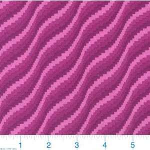  45 Wide Bargello Bliss Waves Fuschia Fabric By The Yard 