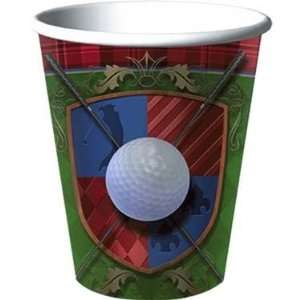  Tee Time Golf Paper Cups 8ct Toys & Games