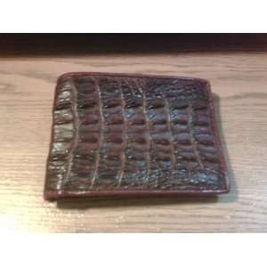  RARE NEW MEN WALLET WITH 100% GENUINE CROCODILE BACK LEATHER 