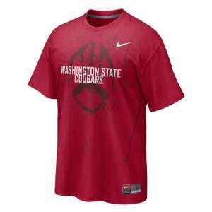  State Cougars Crimson Nike 2011 Official Football Practice T Shirt