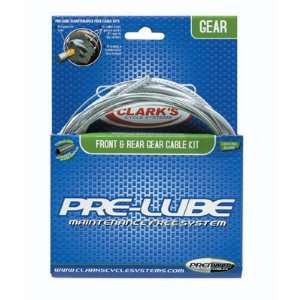  Clarks Gear Cable Kit F+R P Re Lube Mtb/Rd Sports 