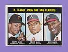 1967 Topps N.L. Batting Leaders Alou/Carty #240 EX+/EXMT *N0166*